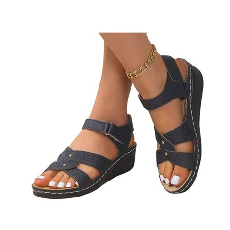 Women Comfortable Closed Toe Summer Sandals Women 2024 Walking Beach ...