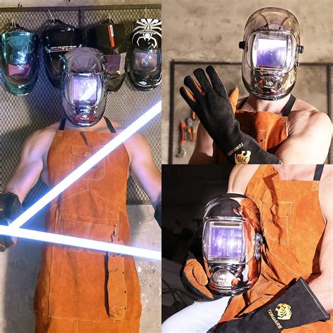 Buy TEKWARE Large Viewing True Color Solar Powered Auto Darkening ...