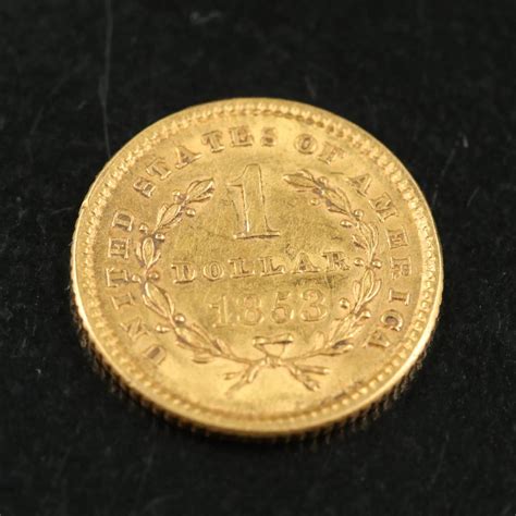 1853 One Dollar Gold Coin | Everything But The House