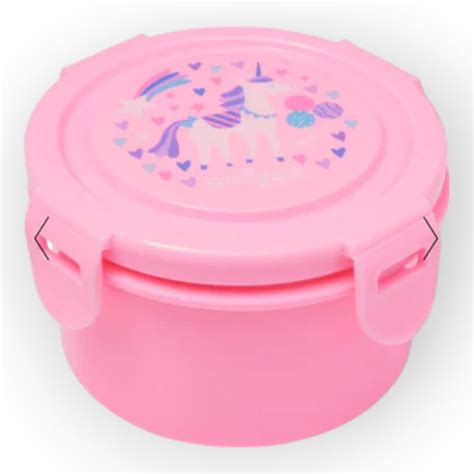 Smiggle Glide Teeny Tiny Round Snack Container Pink, 3Y+ – BabyAmore