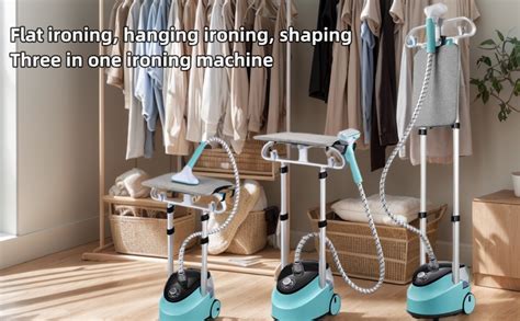 Standing Garment Steamer 2000 Watt, Detachable Water Tank Horizontal ...
