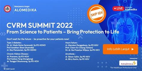 Live Webinar: CVRM Summit 2022: From Science to Patients – Bring ...