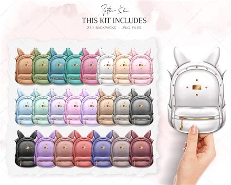 Backpacks Clip Art, Bags Clipart, Briefcases PNG, School - Svetlana Kleine