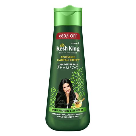 Buy Kesh King Emami Damage Repair Shampoo with Milk Protein and 21 ...