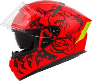 IGNYTE IGN-4 Pitbull ISI/DOT Certified Full Face Graphic Helmet with ...