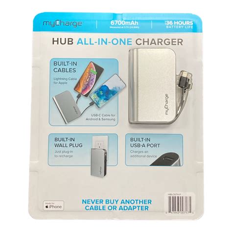 myCharge Hub 6700k mAh Portable Charger — Ewirelessgear