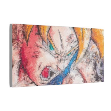 Goku Super Saiyan Kamehameha Oil Painting CANVAS 3 Sizes - Etsy