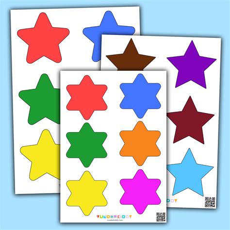 Printable Star Templates for Free in Small, Medium or Large Sizes