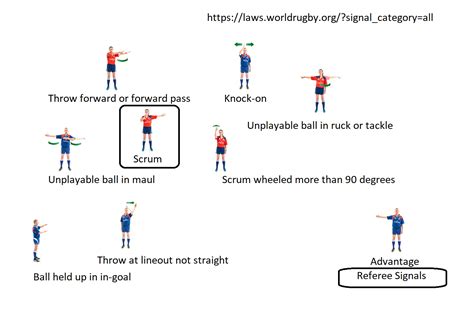 Image result for Rugby Referee Hand Signals