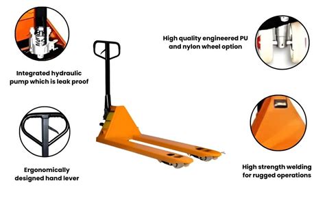 Nutronics® Hydraulic 3 Ton Hand Pallet Truck with Wide Forks for ...
