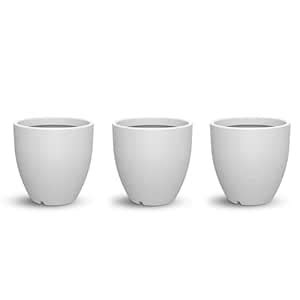 SERENO Round 15 Inch Plastic Flower Pots & Planters for Home/Office ...