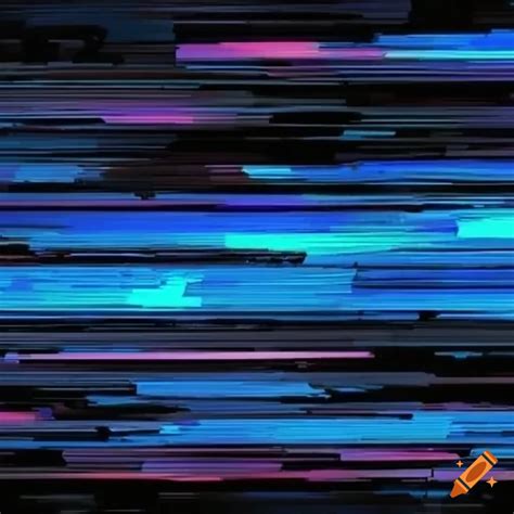 Glitching cracked screen leaking black fluids with jackson pollock art and vhs glitch on Craiyon