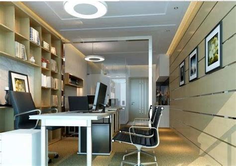 4款中小型双人办公室装修效果图 30平方米二人办公空间合理布局风水设计图 - 装修公司