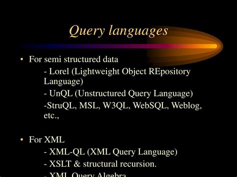 Image result for Types of Query Languages