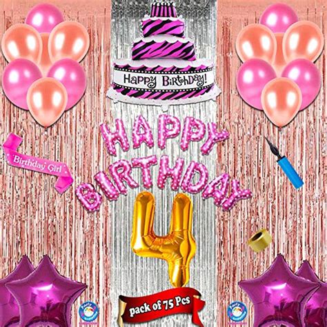 Buy Shopperskart birthday decoration items|4th birthday theme ...