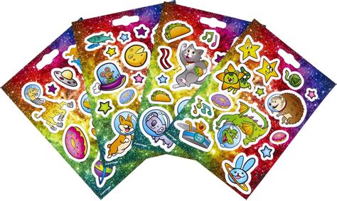 Buy Crayola Sticker Activity & Coloring Pad, Cosmic Cats, 25 Cat ...
