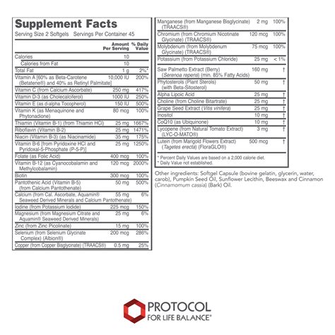Buy Protocol for Life Balance Ortho Multi - Prostate Health - 90 ...