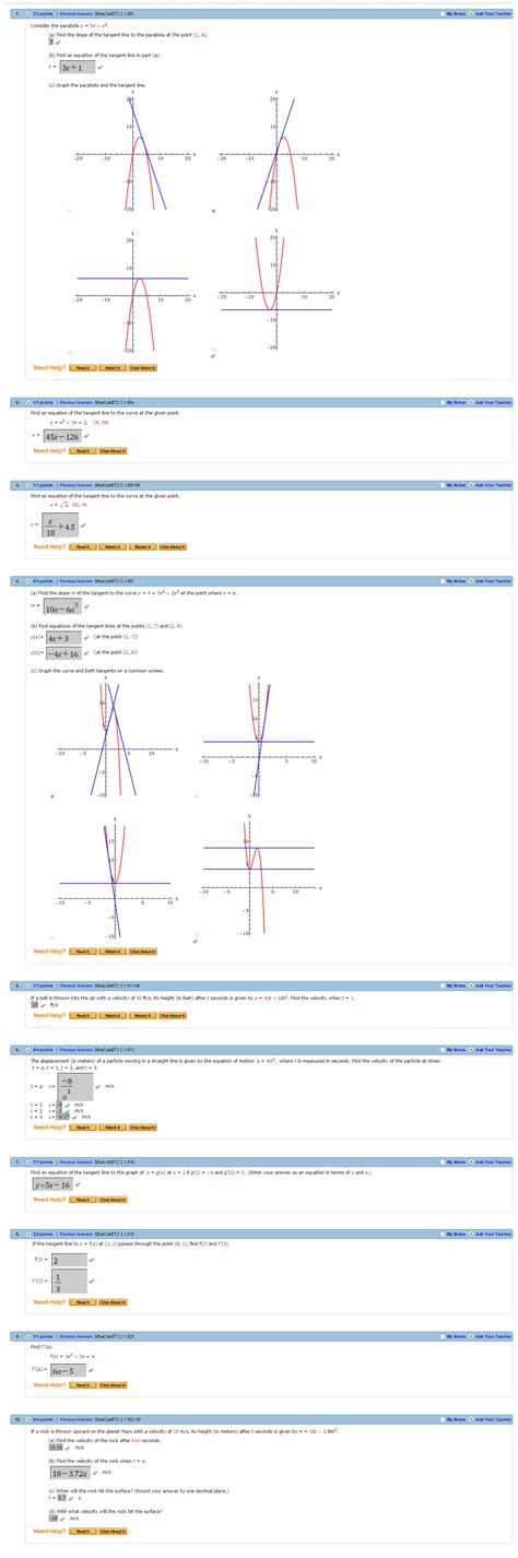 2.1 - Webassign Answers