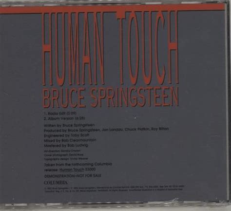 Bruce Springsteen Human Touch US Promo CD single (CD5 / 5") (9924)