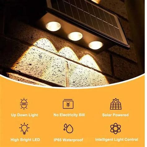 solar external wall lights outdoor led rechargeable lamp for home ...