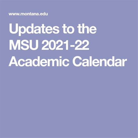 Academic Calendar Montana State - Preschool Calendar Printable