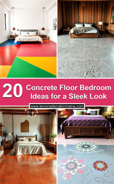 20 Concrete Floor Bedroom Ideas for a Sleek Look