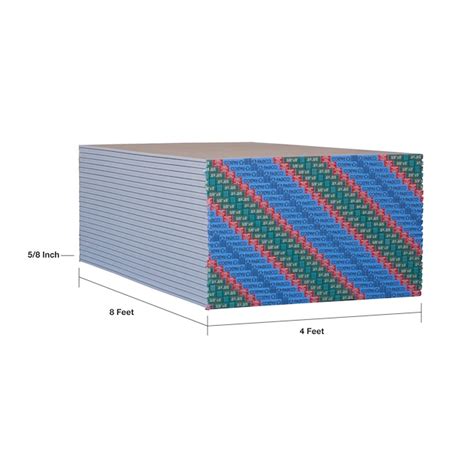 PABCO Gypsum 5/8-in x 4-ft x 8-ft Mold Curb Plus Type X Mold Resistant ...