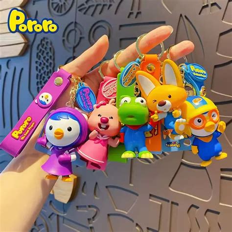 Genuine Pororo & Pals Iconic 3D Keychain