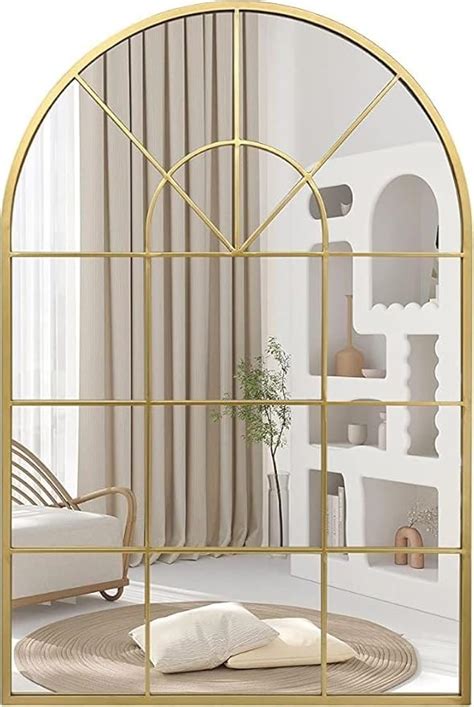 Buy Australian Handicraft Home Wall Decor Metal Wall Mirror Window Arch ...