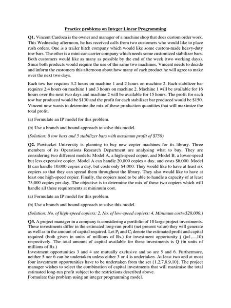 Linear Programming Practice Problems 的图像结果