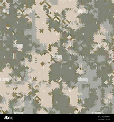 Urban Camouflage Background. Army Military Pattern. Green Pixel Fabric ...