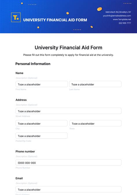 Free University Form Templates to Edit Online