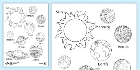 Solar System Colouring Activity | Primary Resources