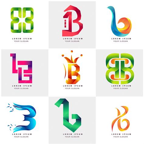 Premium Vector | Initial name letter b modern logo