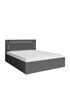 Lit 2 places Meublorama Lit NOFI avec sommier 180 x 200 cm avec 2 ...