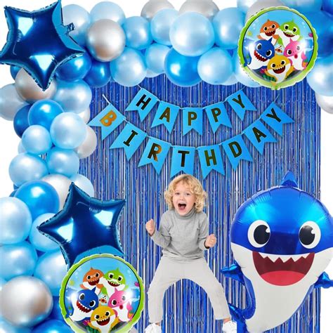 Amazon Baby Shark Birthday Decorations at Bruce Macias blog