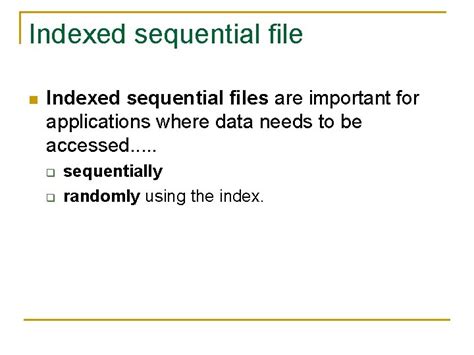 Image result for Indexed Sequential File Organization