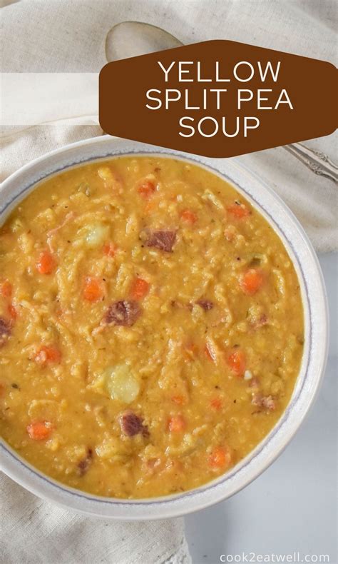 Yellow split pea and bacon soup – Artofit
