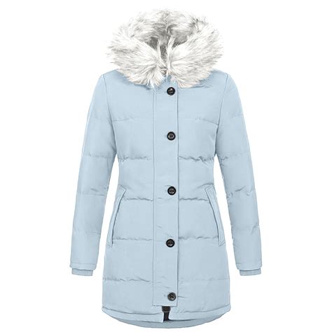 GERsome Women's Hooded Winter Coat Waterproof Warm Long Puffer Jacket ...