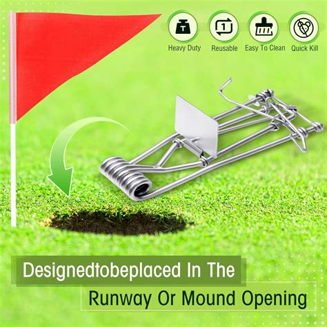 Qualirey 16 Pcs Mole Traps with Red Stick Flags India | Ubuy