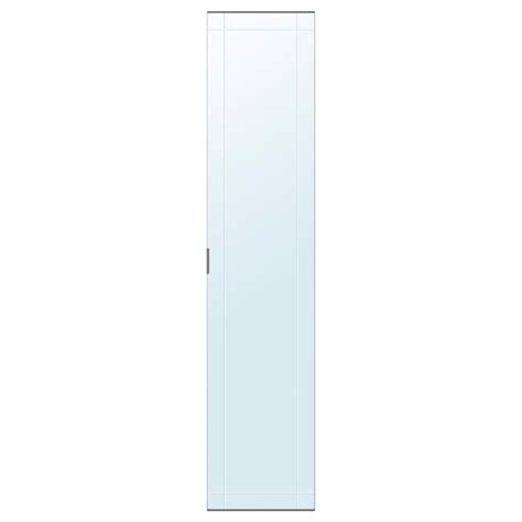 KAMMARTORP mirror door w soft closing hinges, grey, 50x229 cm (191 ...