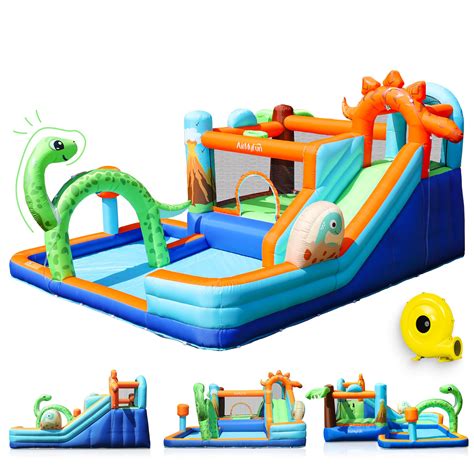 Airmyfundinosaur Inflatable Water Slide Bounce House For Big Kids 8 ...