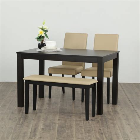 Buy Lewis Faux Leather Small Dining Bench - Beige from Home Centre at ...