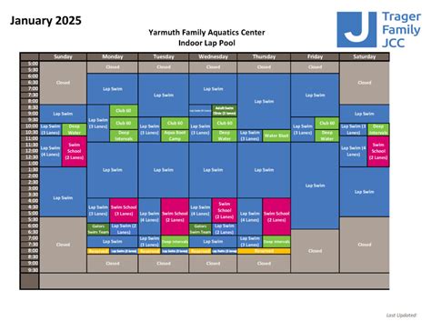 Indoor Pool Schedules | Jewish Community of Louisville