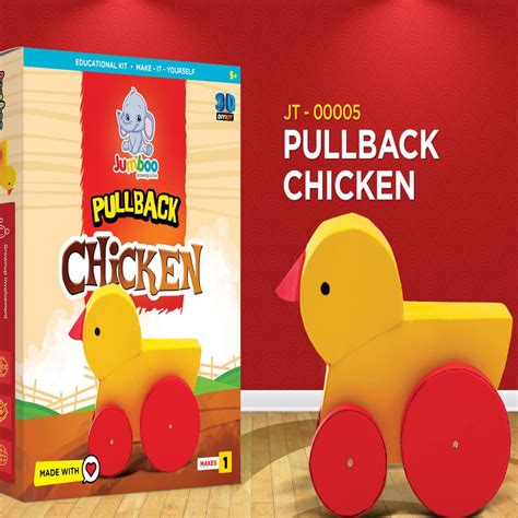 Pull Back Chicken DIY Paper Art & Craft Kit - Jumboo Toys – Cot And Candy
