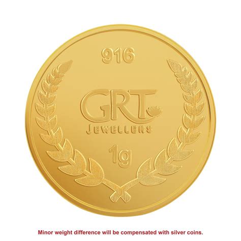 Buy 22KT 1 Gram Lakshmi Gold Coin | Authentic Indian Gold Coins at GRT ...