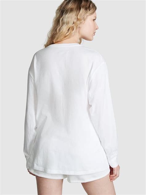 Buy Oversized Long-Sleeve Campus Tee Online - Style ID: 112344183Z3I ...