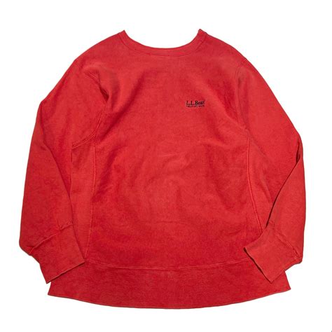 80s チャンピオン Champion × エルエルビーン L.L.Bean リバースウィーブ スウェット レッド【L】ロゴ 刺繍 MADE ...