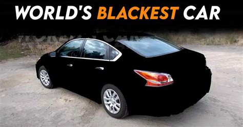 This Is The World's Blackest Car [Video]