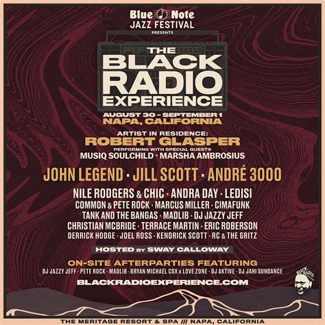 Blue Note Jazz Festival's The Black Radio Experience Lineup Revealed